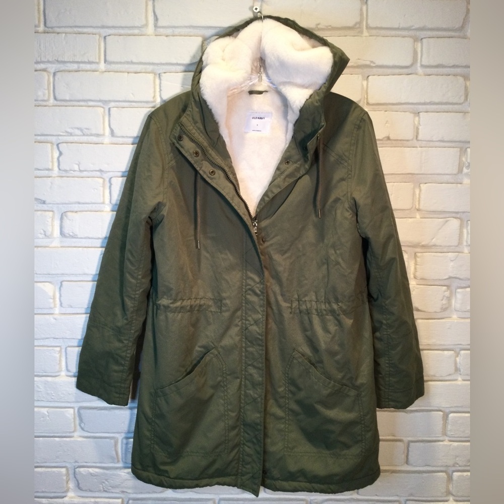 Old Navy Faux Fur Lined Parka S